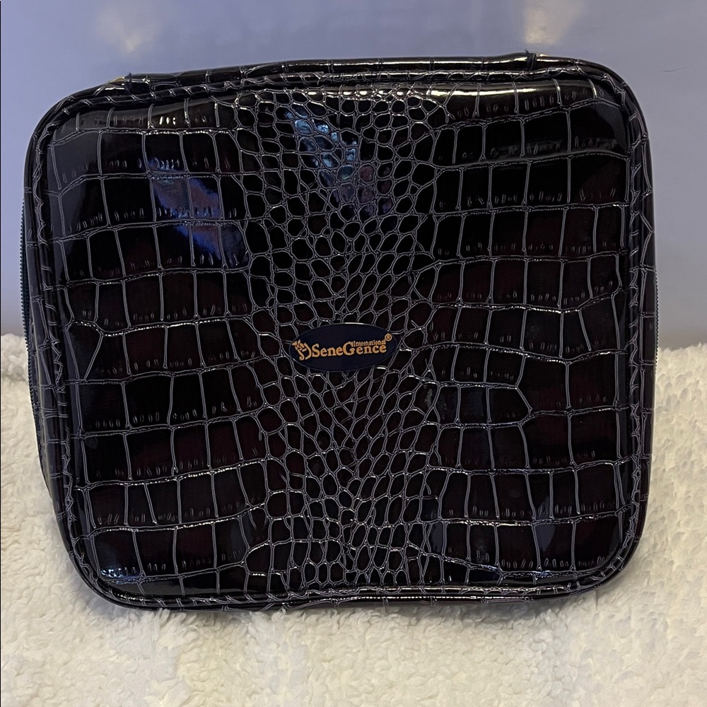 SeneGence Glossy Faux Crocodile Makeup Case
